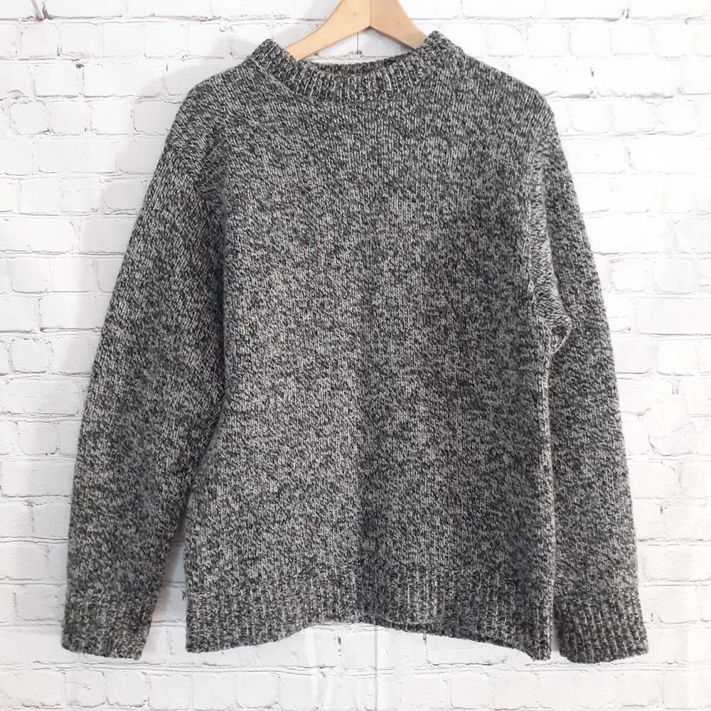 Vintage L.L. Bean Sweater Marled Oversized Chunky Knit Wool Small